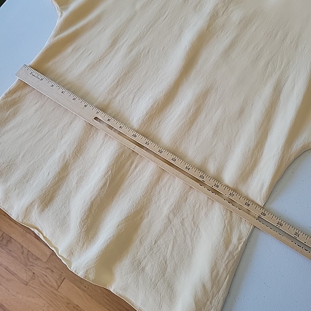 Vintage Barrie Pace Silk Blouse 12 Ivory Dolman Sleeve Elevated Chic Minimalist - Picture 7 of 10